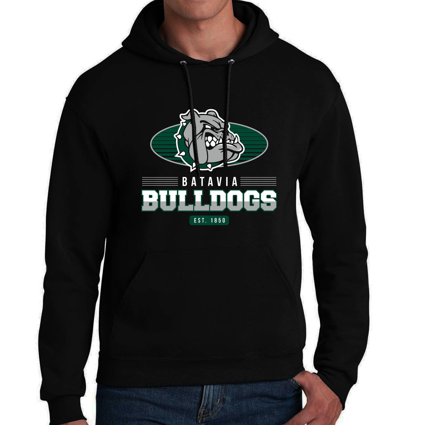 BATAVIA BULLDOGS on BLACK