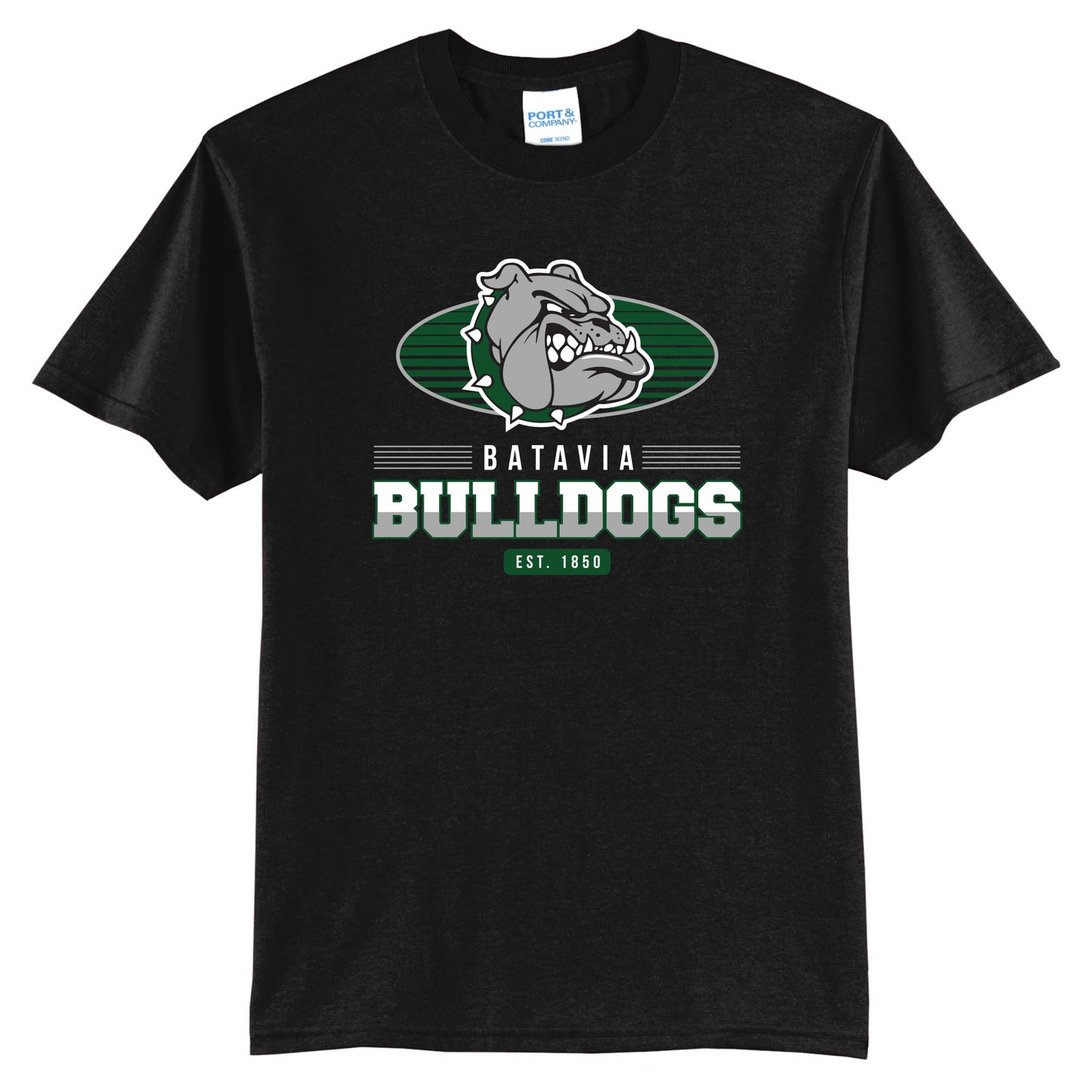 BATAVIA BULLDOGS on BLACK