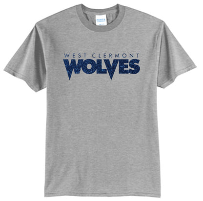 Navy GLITTER Wolves!