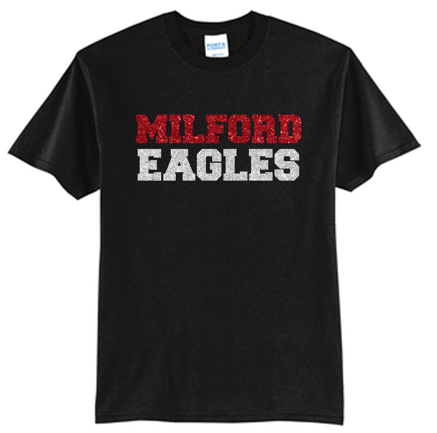 Milford Eagles GLITTER - Block