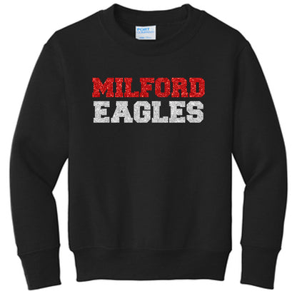 Milford Eagles GLITTER - Block