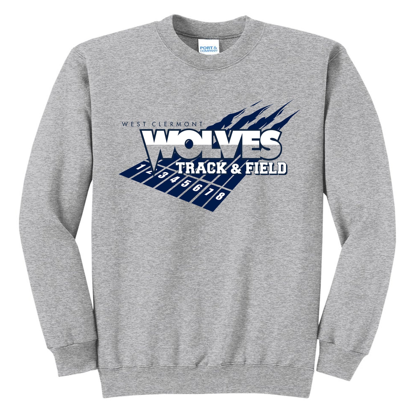 WOLVES Track & FIeld on GRAY